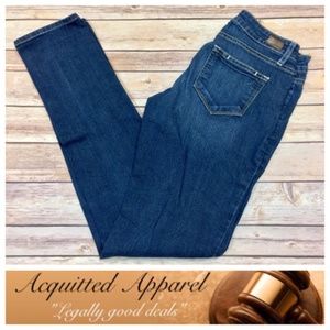 PAIGE  Peg Leg Skinny Jeans Dark Wash Stretch